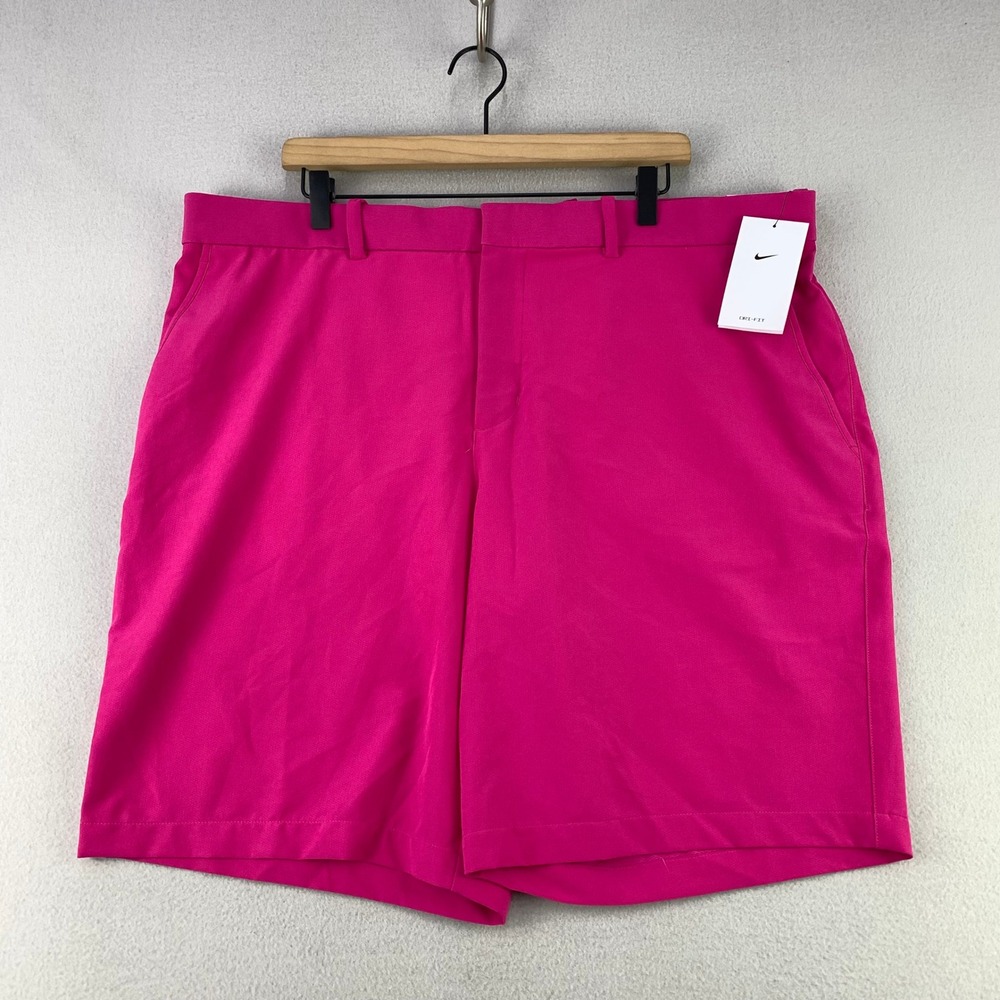 Nike Golf Flex Hybrid Shorts Mens 42 Pink Performance Stretch Flat Front NWT